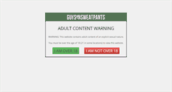 Desktop Screenshot of guysinsweatpants.com